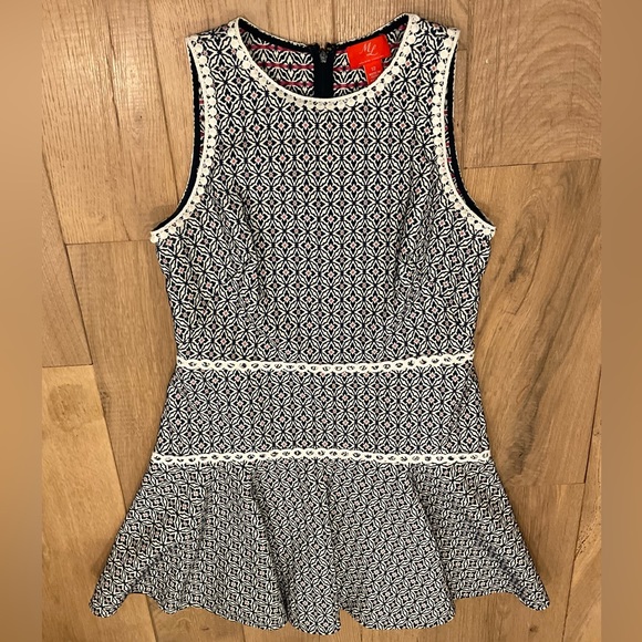 MONIQUE LHUILLIER  Anthropologie Meagan Geometric Print Dress - Picture 6 of 16